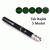 Yeşil Lazer Pointer 500 mW 15 Km Etkili (Tek Başlık 5 Model) 