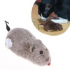 Kurmalı Kedi Eğitim Oyuncağı Tüylü Peluş Fare Yakalama İnteraktif Sevimli Eğlenceli Oyuncak 