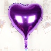 Kalp Uçan Balon Folyo Mor 80 cm 32 inç 