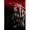 5D Elmas Boyama 3 Farklı Resim Değişenli Halloween İskelet Tablosu 30x40 cm 