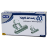 BEYAZ METAL KISKAÇ 40 MM 24 PARÇA  YAYLI CİLT KISKAÇI 