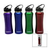 SPORCU PİPETLİ 650ML METAL RENKLİ  SULUK MATARA 
