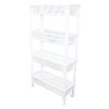 4 KATLI DÜZENLEYİCİ  - RAF ÜNİTESİ TEKERLEKLİ 510X205X945MM 