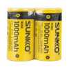 SUNKKO 3.7 VOLT 1000 MAH 18350 ŞARJ EDİLEBİLİR PİL (2Lİ PAKET) 
