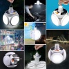 5 Led&amp;apos;li 3 Farklı Işık Modlu Açılıp Kapanabilir Led Kanatlı Güneş Enerjili Solar Aydınlatma Asılabilir Kamp Feneri 