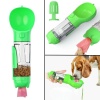 Taşınabilir Hazneli Mama Kaplı ,Kaka Poşetli Kedi,Köpek Suluğu-300ml 