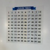 Matematik Öğreten Yüzlük Tablo Duvarda İz Bırakmaz Akıllı Kağıt Yapışkansız Statik  60x60 cm 