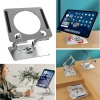 360 Derece Dönebilen Yükseltilmiş Masaüstü Ayarlanabilir  Metal Tablet Standı (4549)