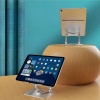 360 Derece Dönebilen Yükseltilmiş Masaüstü Ayarlanabilir  Metal Tablet Standı (4549)