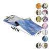 3D RENKLİ DESENLİ - D.GEN 38X118CMSU EMİCİ SİHİRLİ BANYO PASPAS PVC - ELASTİK (4549)