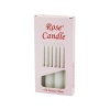 4PCS - KALIN   ÇAP=2CM - UZUNLUK=15CM     BEYAZ KLASİK  MARKET MUM (4549)