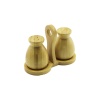 2 PCS - ŞİŞE MODELİ AHŞAP BAMBU TUZLUK - BAHARATLIK TUTACAKLI AHŞAP STAND (4549)