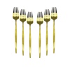 6 PCS GOLD YEMEK ÇATAL SETİ (4549)