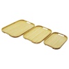 DİKDÖRTGEN - 3 BOY BAMBU AHŞAP TEPSİ SETİ 22X33--28X40--33X45CM (4549)