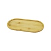 OVAL AHŞAP BAMBU YAĞDANLIK ALTLIK 12X23CM (4549)