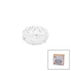 KÜÇÜK CAM - DIAMOND KRİSTAL ŞEKİL YUVARLAK KÜLLÜK ÇAP: 11.2CM - D: 4.4CM (4549)