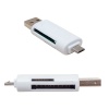 USB TO MICRO USB + KART OKUYUCU OTG ÇEVİRİCİ (4549)