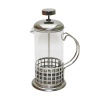FRENCH PRESS 350ML CAM BİTKİ SÜZGEÇİ METAL KAFES - KAPAK (4549)