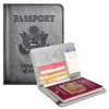AMERİKA USA KAPAKLI SUNİ DERİ PASAPORT KILIFI CÜZDANI (RFID ENGELLEYİCİ) (4549)