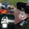 ÇİFT IŞIKLI KAMP LAMBASI EL FENERİ POWERBANK ÖZELLİKLİ (GÜN IŞIĞI - BEYAZ) CH-22025 (4549)