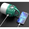 24 LED 5 AYDINLATMA MODU + 2 YAN IŞIK (BEYAZ / SARI) 1200 MAH SOLAR KAMP LAMBASI V65-3 (4549)
