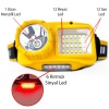 SARI 10 WATT SENSÖRLÜ 1 LED 24 SMD LED 11 IŞIK MODLU KAFA LAMBASI (4549)