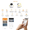 YAPAY ZEKA DESTEKLİ 360° GECE GÖRÜŞLÜ SARI WİFİ BEBEK GÜVENLİK KAMERASI (4549)