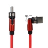 KIRMIZI 3İN1 (TYPE C- LİGHTNİNG- MİCRO USB) MANYETİK UÇ TAŞINABİLİR ŞARJ KABLOSU (4549)