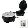 BELÇİKA WAFFLE MAKİNESİ ELEKTRİKLİ 4 WAFFLE - YAPIŞMAZ DÖKÜM PLAKA PASLANMAZ ÇELİK ÜST KAPLAMA SSM-2591 (4549)