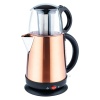 AWOX DEMGLASS  BRONZ ÇELİK GÖVDE=1.7LT  +  CAM DEMLİK=1.2LT  ELEKTRİKLİ ÇAY MAKİNESİ ÇAYCI  2100W (4549)