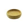 TEKLİ - MİNİ=8.5CM AHŞAP BAMBU ÇEREZLİK - LOKUMLUK KASE (4549)