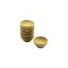 6 PCS MİNİ=6CM AHŞAP BAMBU LOKUMLUK - ÇEREZLİK KASE (4549)