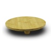 YUVARLAK=29CM   3 MİNİ TOP AYAKLI  AHŞAP BAMBU SUNUM TAHTASI - MİNİ SOFRA (4549)