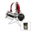 TREND  3LÜ SET   NO-3-4-5  ÇELİK CEZVE  METAL STANDLI   RENKLİ PLASTİK KULPLU (4549)