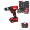 2 KADEME HIZ - VİTES ŞARJLI=ÇİFT BATARYA 17PCS UÇLU MATKAP 0-350 / 0-1350 RPM 21V/2.0A LI-ION RDX-3375A (4549)