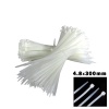 BEYAZ 4.8X300MM PLASTİK CIRT KELEPÇE 100PCS (4549)