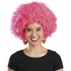Pembe Renk Kıvırcık Afro Bonus Peruk (4549)