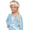 Platin Altın Dore Renk Karlar Ülkesi Elsa Frozen Peruğu Çocuk Boy (4549)
