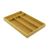 4 BÖLMELİ  AHŞAP BAMBU KAŞIKLIK  22.5 X 33.5CM (4549)