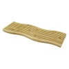 DALGALI KENAR  ÇİFT TARAF=DÜZ - DALGALI OYUK KANALLI AHŞAP BAMBU SUNUM TEPSİ 15X39X1.5CM (4549)