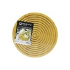 YUVARLAK ÇİFT TARAFLI=DÜZ - DALGALI OYUK KANALLI AHŞAP BAMBU SUNUM TEPSİ 28CM (4549)