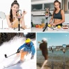Masaüstü Tripod Olabilen Telefon Tutuculu Kablosuz Kumandalı Selfie Çubuğu (4549)