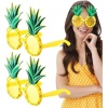 Tropikal Hawaii Ananas Şekilli Parti Gözlüğü 9.5 x 14 cm (4549)