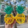 Tropikal Hawaii Ananas Şekilli Parti Gözlüğü 9.5 x 14 cm (4549)