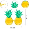 Tropikal Hawaii Ananas Şekilli Parti Gözlüğü 9.5 x 14 cm (4549)