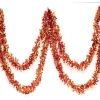 Kırmızı Altın Renk 4 cm Genişlik Garland Çift Renk Sim Süs 180 cm (4549)