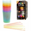 Karanlıkta Yanan Gece Işığı Mega Glow Bardaklar 8 Adet 8.5 x 10.5 cm (4549)