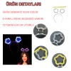 Glow Stick Karanlıkta Yanan Fosforlu Yıldız Taç 12 Adet (4549)