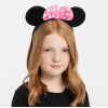 Pembe Fiyonklu Minnie Mouse Tacı Mini Kulak (4549)