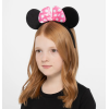 Pembe Fiyonklu Minnie Mouse Tacı Mini Kulak (4549)